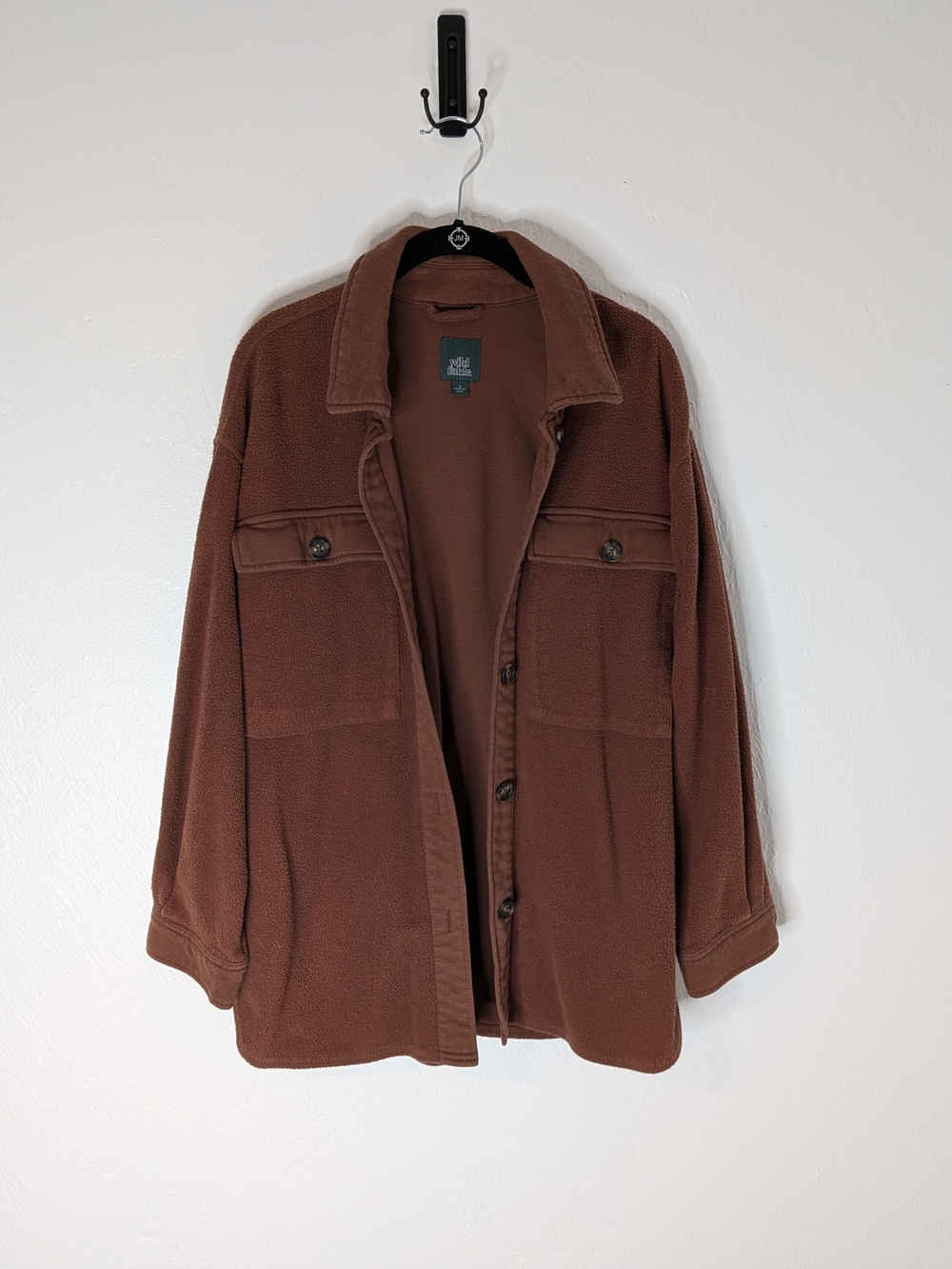 wild fable Brown Lightweight Fleece Shacket